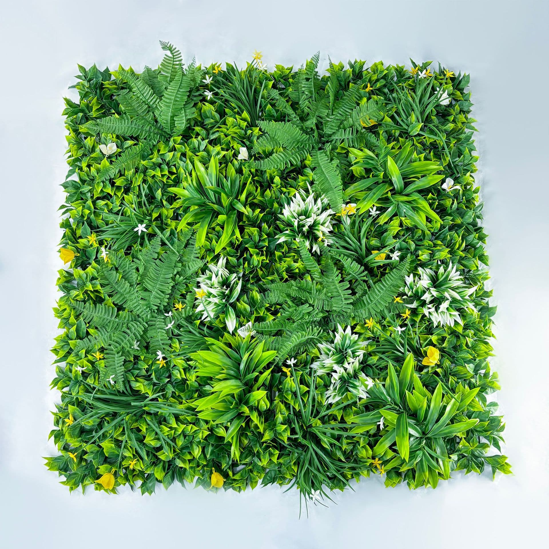 Sun-Protective Green Plant Wall Decoration for Balcony, Artificial Plastic Grass, Storefront Decorative Background Wall, Simulated Plant Wall