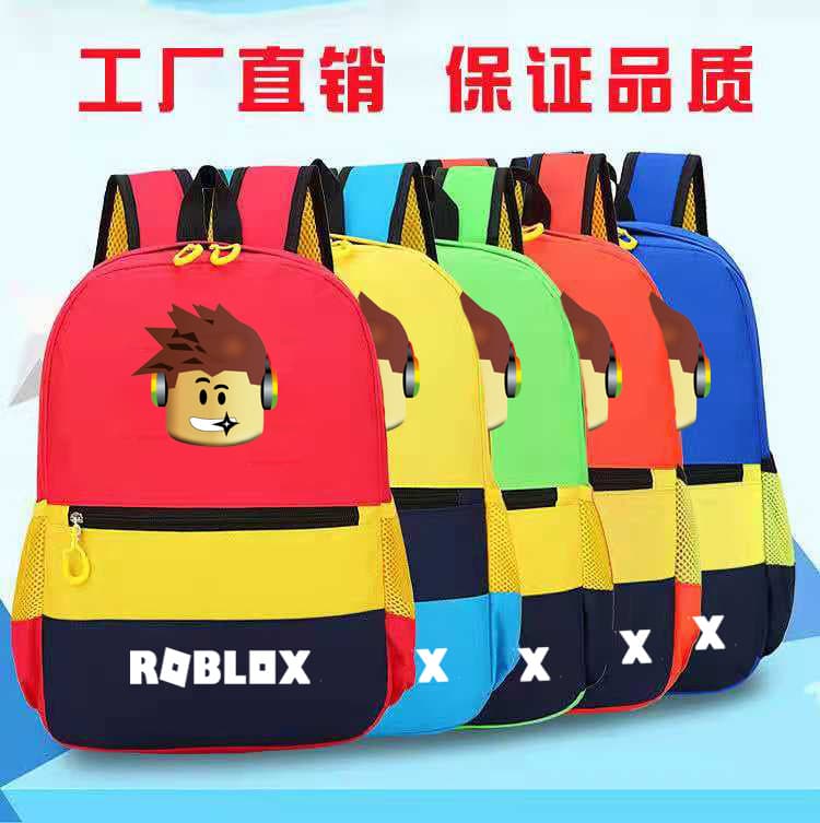 Cross-Border Roblox Game Merchandise Starry Unisex Backpack, High School Student School Bag, Weight-Reducing Backpack