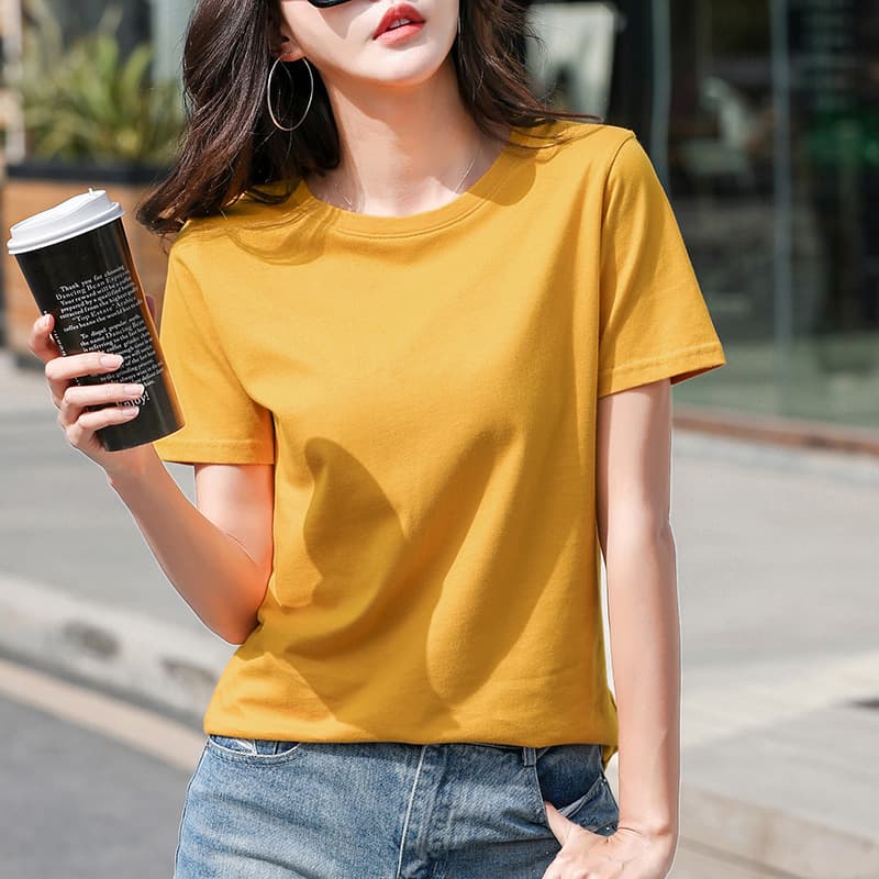 269 Short-Sleeved T-Shirt for Women 2025 Summer Fashion Women's Fashionable Age-Reducing Tops Korean Style Slim Casual T-Shirt Trend