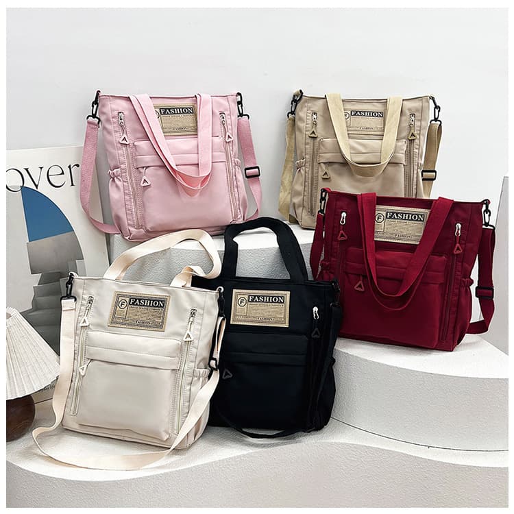New Class Bag for Middle School Students, Korean Style Large Capacity Crossbody Bag, Fashion Casual Tutoring Handbag for Women