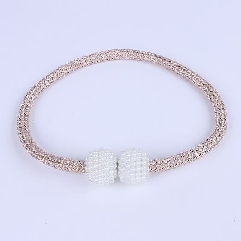 Wholesale Small Pearl Magnetic Curtain Tiebacks, No-Drill Curtain Holder, Curtain Storage Tie Strap Accessory