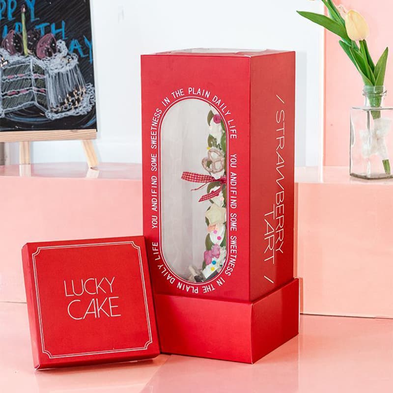 Trendy Strawberry Tower Gift Box Holiday Snack Gift Box for Women Candy Gift Box Children's Gift Packaging Box
