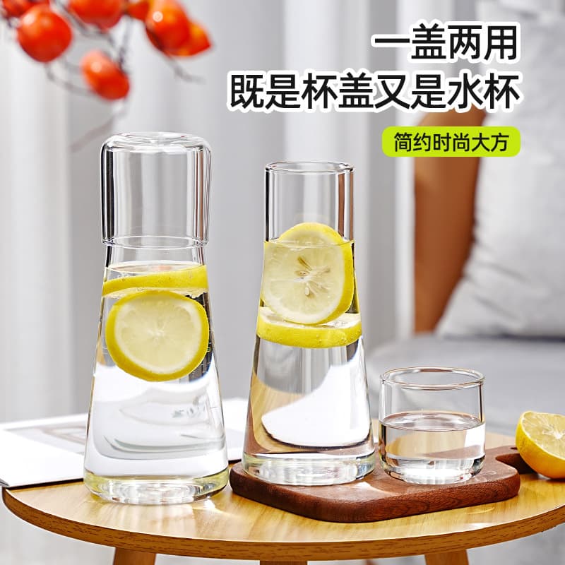 Wholesale Home Vertical Stripe Pitcher Set, Summer Large Capacity Juice Pitcher for Individual Use, Heat-Resistant Cold Water Container