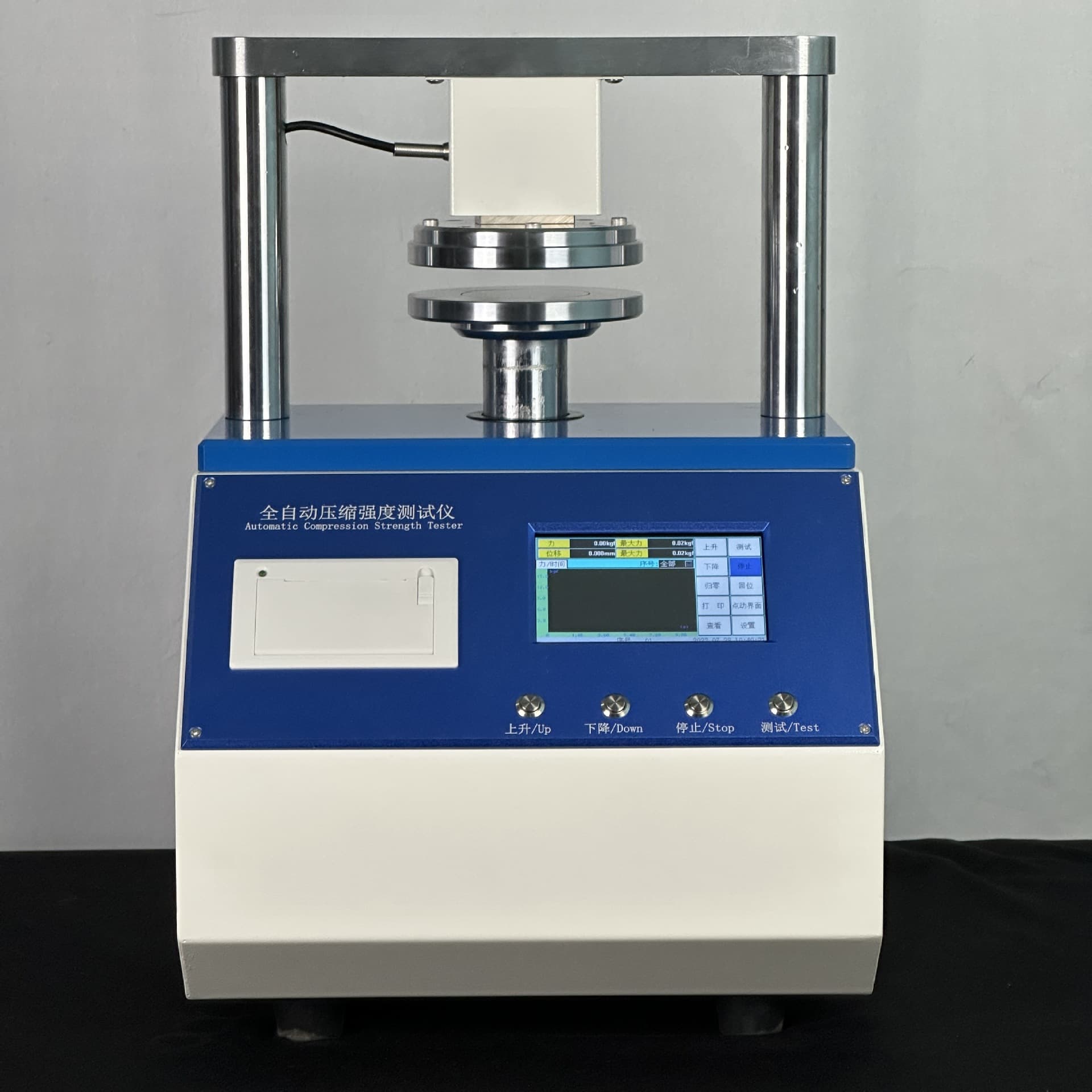 Edge crush and ring crush strength tester, ring crush strength testing machine, edge crush sampler, paper testing instruments
