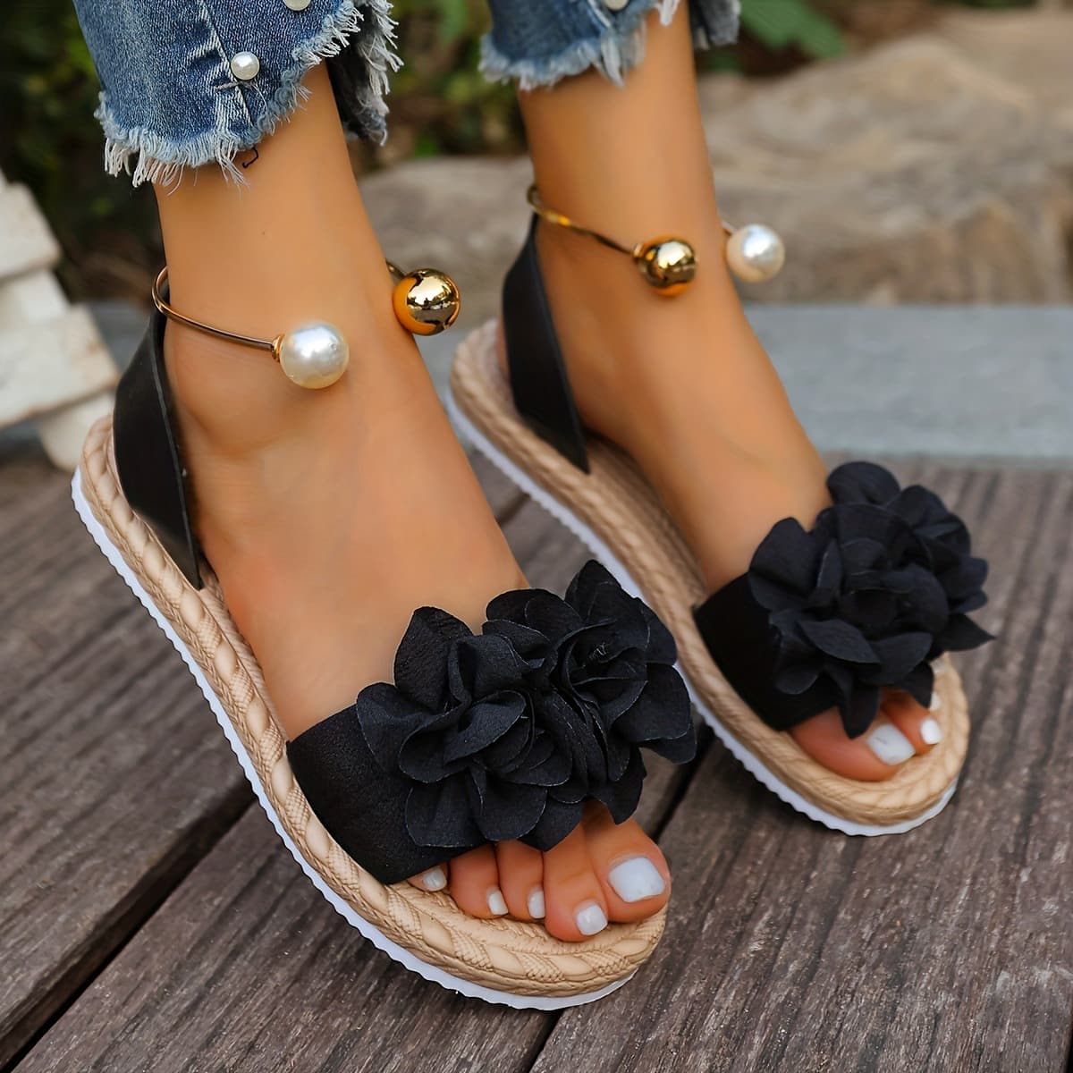New Cross-Border Plus Size Women's Shoes Sweet Fashion Comfortable Versatile Sandals Home Cool Beach Sandals