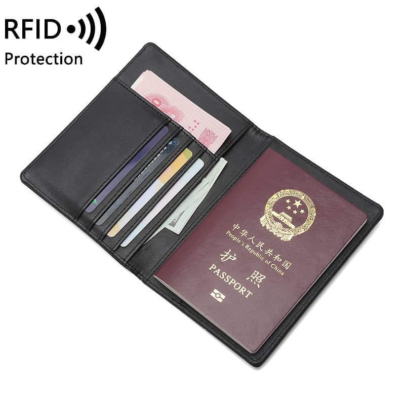New cross-border RFID anti-theft passport bag multi-functional document bag for men and women traveling abroad wallet ticket holder