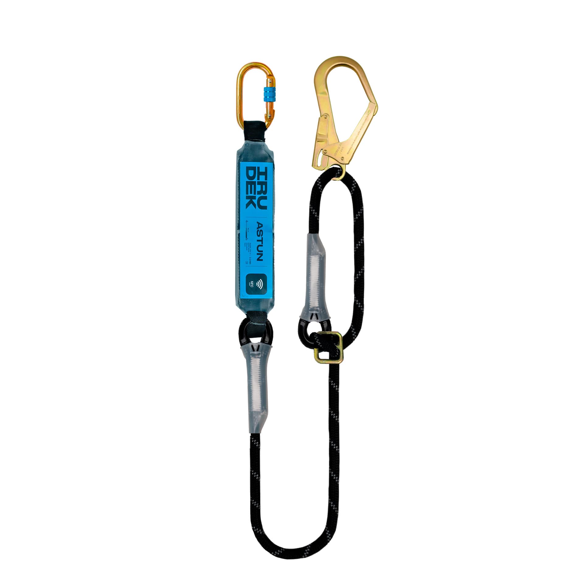 Probean IRUDEK ASTUN Adjustable Single Large Hook Fall Protection Energy Absorbing Lanyard