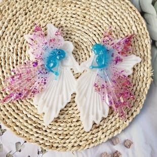 Trumpet Angel Wall Hanging Silicone Mold, DIY Desktop Ornament Decoration, Crystal Resin Mold