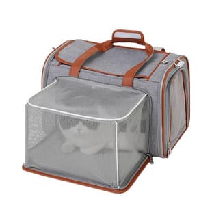 Cat Carrier Portable Breathable Expandable Pet Carrier Bag for Small Dogs and Cats Travel Handheld Pet Bag