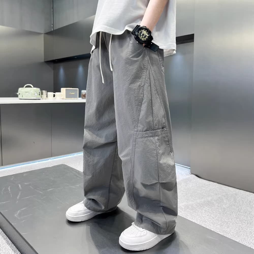 Boys Spring/Summer Pants 2026 New Style Kids Clothing Summer Wear for Older Boys Straight-Leg Casual Cargo Pants