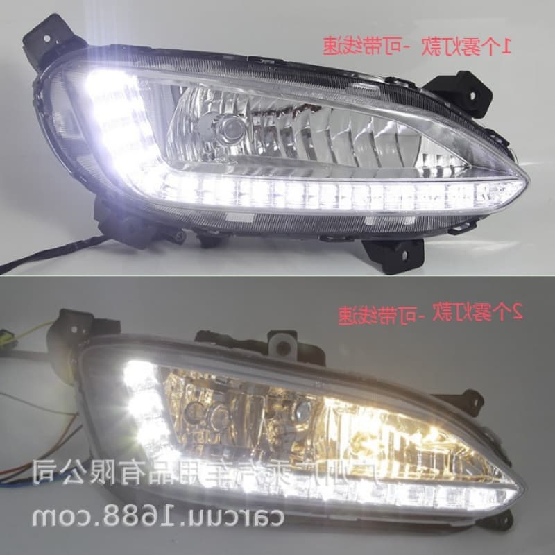 Daytime Running Light for 2013 New Santa Fe IX45, IX45 New Santa Fe DRL Fog Light Modification