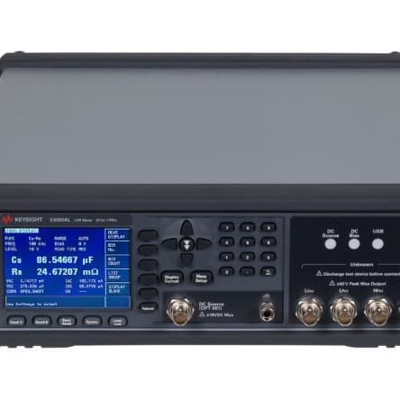 In-stock rental/sale: Keysight E4981A Capacitance Meter for 1 MHz ceramic capacitor manufacturing testing