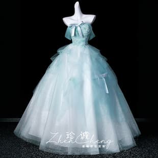 Evening Dress Fairy Vocal Art Exam Performance Tutu Dress Princess Style 18th Birthday Adult Ceremony Gown High-End Feel