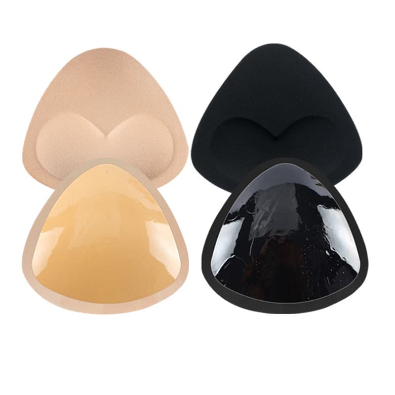 Heart Ingot Enhancement Bra Pads, Self-Adhesive Thickened Anti-Drop Anti-Embarrassment Sponge Bio-Silicone Bra Pads Inserts