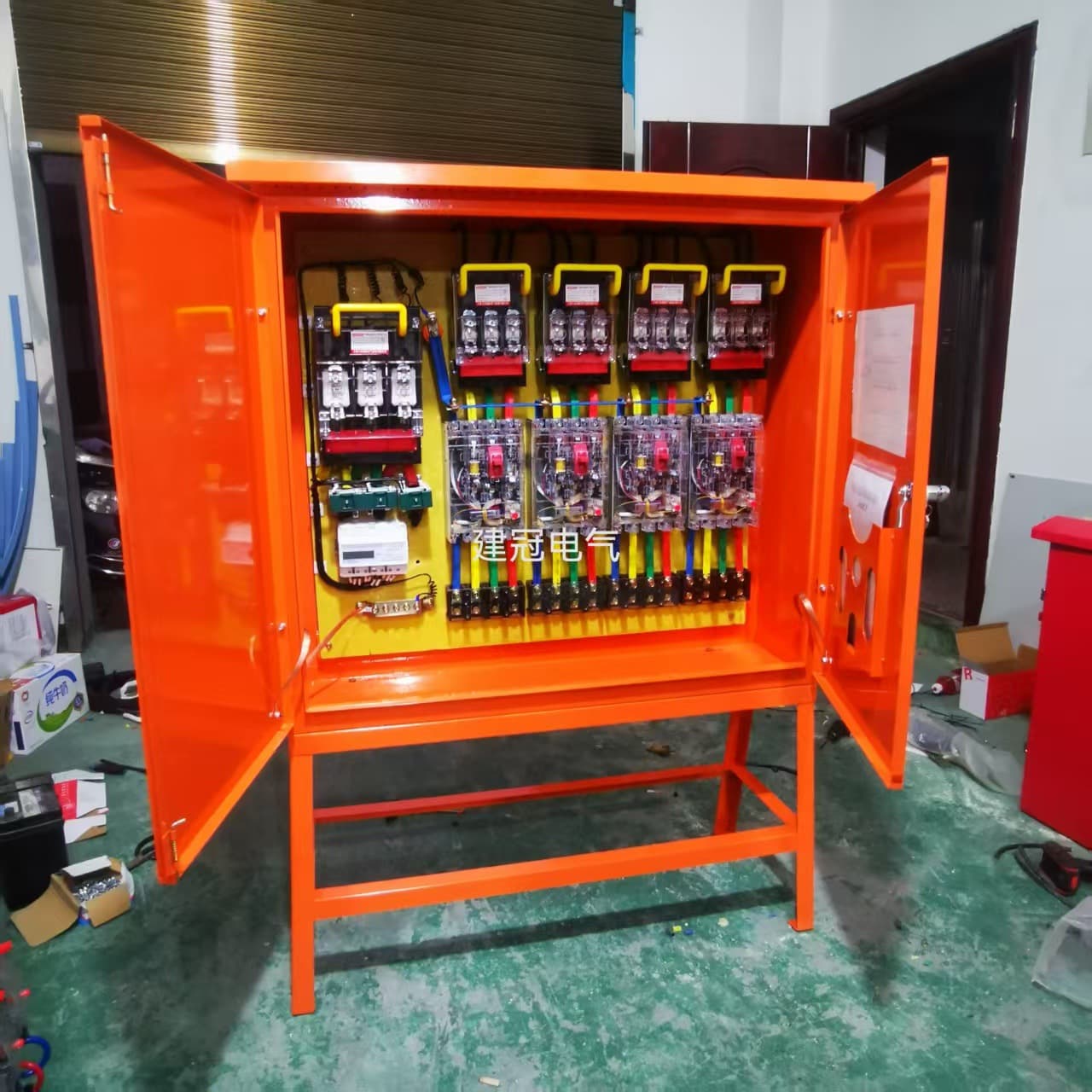 Outdoor Rainproof Complete Distribution Box Cabinet for Construction Sites Standard Secondary Distribution Box Tertiary Temporary Power Box