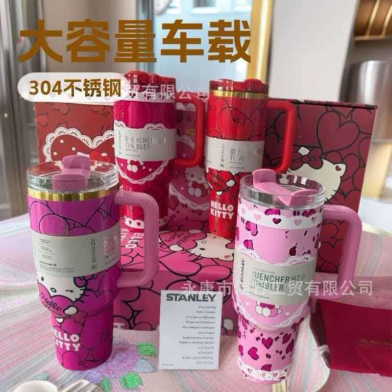 New cross-border Stanley x Sanrio Hello Kitty limited edition 40oz insulated cup for couples and besties