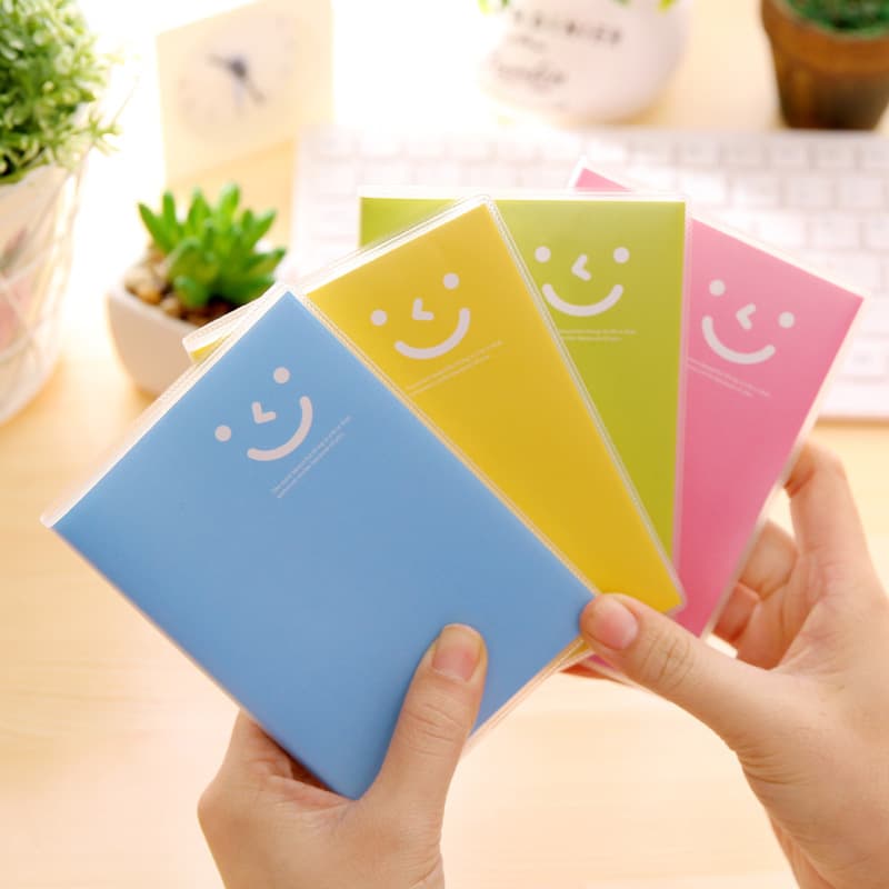 Mini Pocket Notebook Creative Cartoon Notepad with Rubber Cover 64K Portable Small Notebook