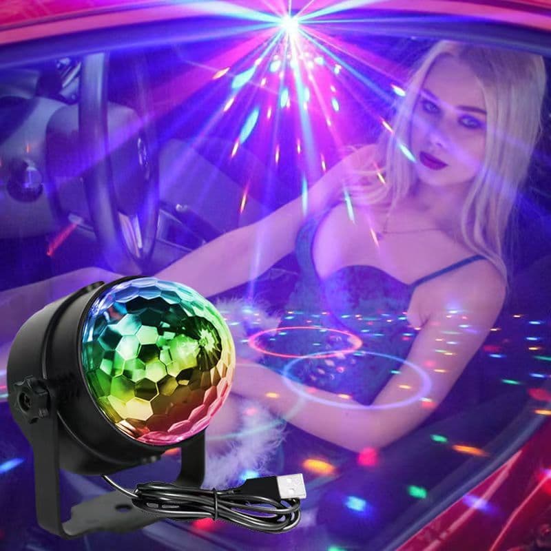 USB bracket magic ball light RGB rotating stage light bar KTV disco Christmas decoration atmosphere light wholesale led light