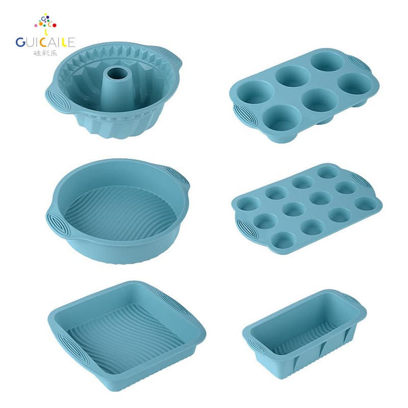 Food grade high temperature resistant cake toast baking pan silicone mold 9 inch round cake mold baking supplies set