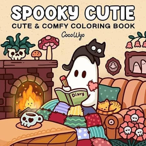 Bestselling Cross-Border Product: Spooky Cutie Coloring Book Paperback Cartoon Coloring Book Collection