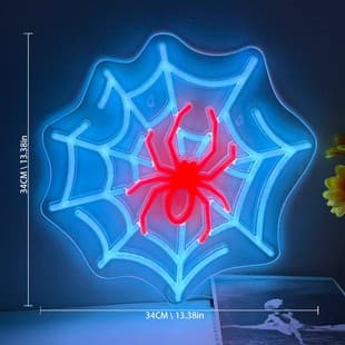 Halloween Scene Spider Neon Light Strip Glowing Creative Decorative Color Light Atmosphere Light USB Low Voltage Shaped LED Light