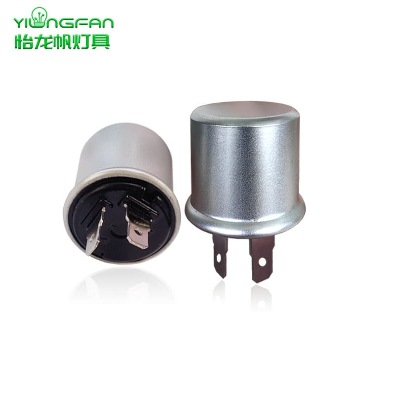 LED turn signal aluminum shell electronic flasher relay CF12 2PIN Flasher Relay