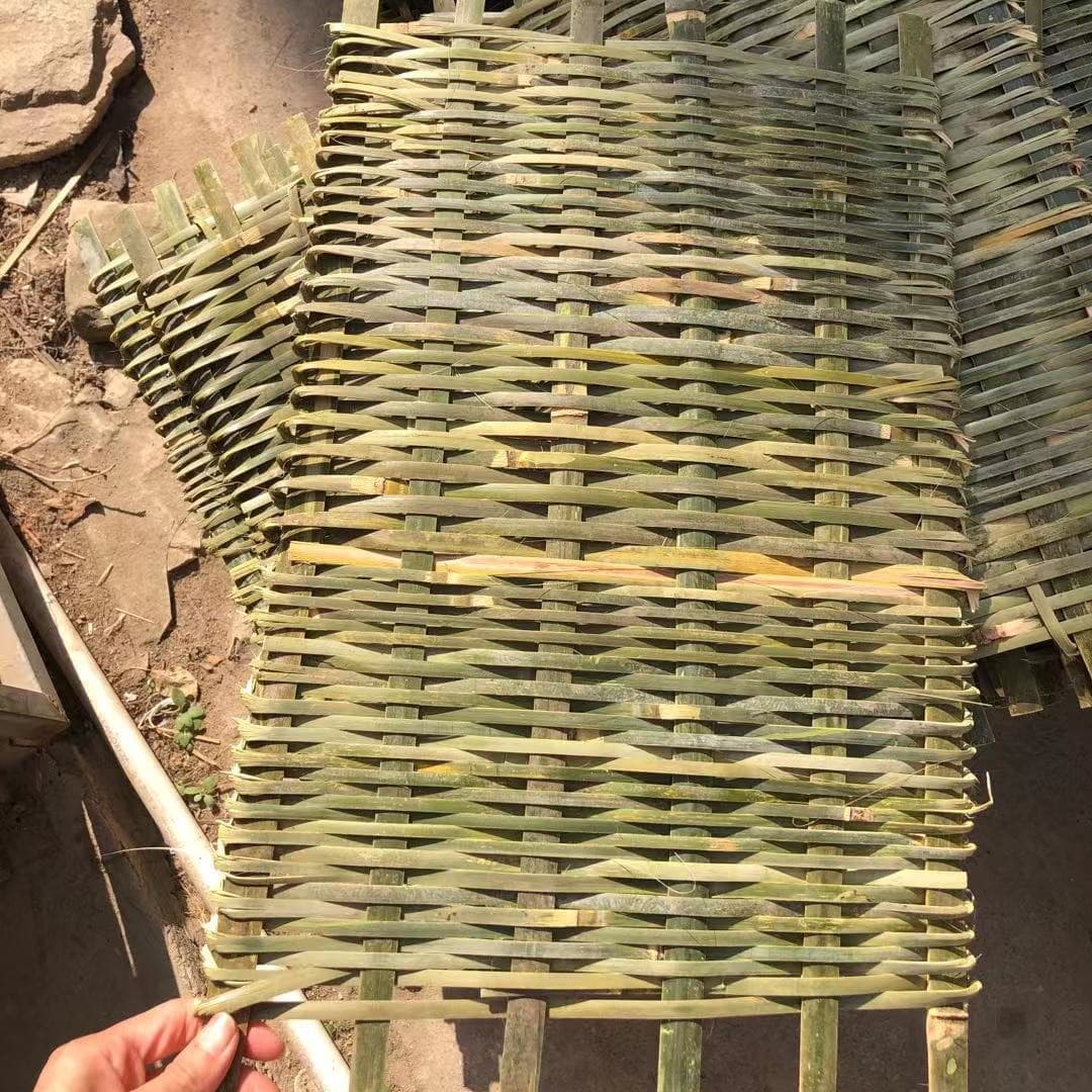 50*30cm Handwoven Tofu Press Boards Made from First-Layer Bamboo Green for Drying and Oil Tofu Preparation