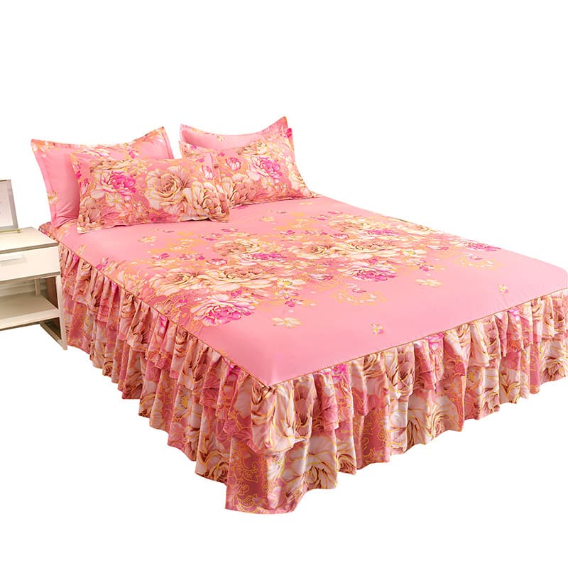 Thickened Bed Skirt Mattress Cover Korean Style Single Bed Sheet Bed Cover Fitted Sheet 1.8/1.5/2.0m