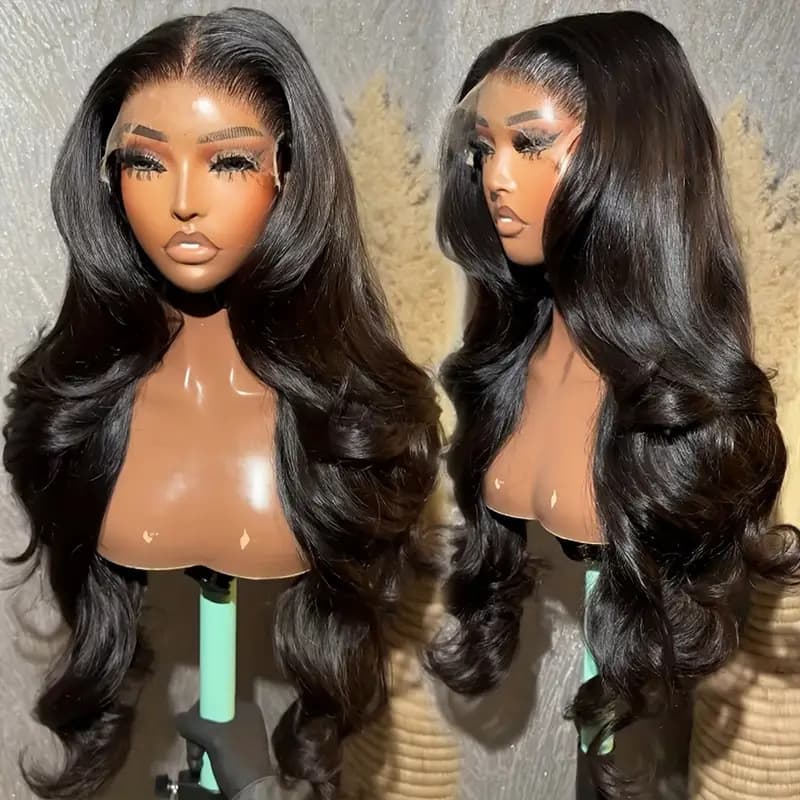 Foreign Trade Amazon Medium-Parted Large Wave Full Headband Long Curly Hair 13x4 Front Lace Wig Manufacturer Ready Stock Wholesale