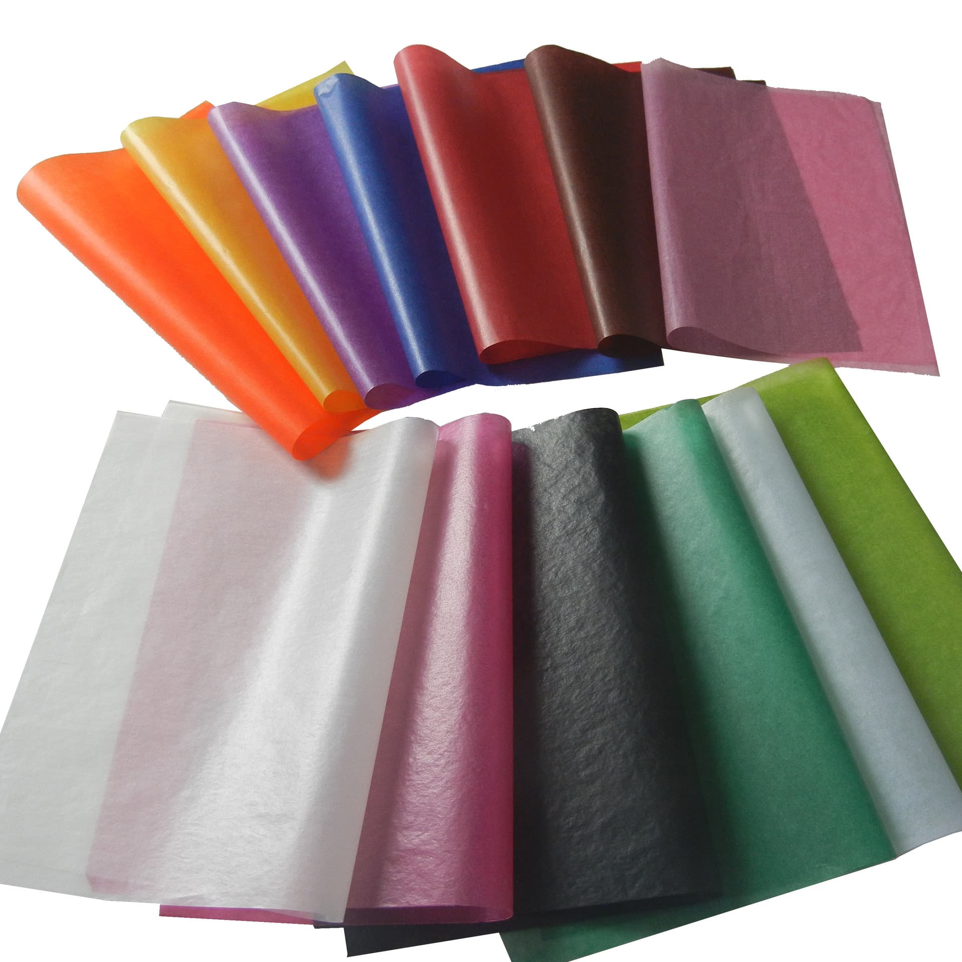 FSC Oil and Moisture-Proof Glossy Semi-Transparent Paper for Fruit Packaging and Cake Cups Printable White and Colored Waxed Paper