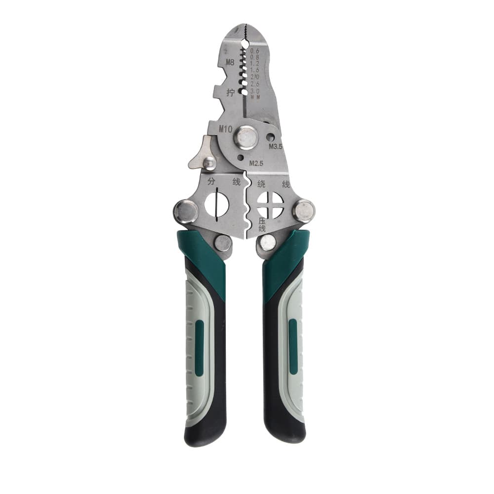 Multifunctional Wire Stripper Pliers - Electrician Scissors, Wire Cutting, Stripping, Crimping, and Folding Hand Tool