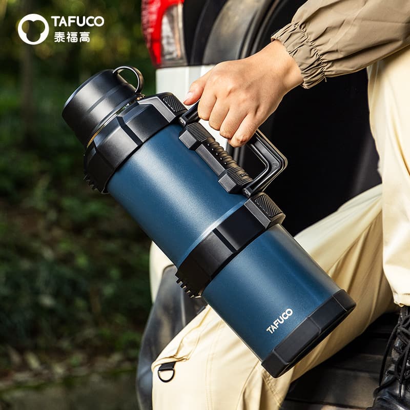 Japan Taifu Gao 4L Travel Vacuum Flask Car Hot Water Bottle Thickened 316 Stainless Steel Vacuum Extra Long Insulation Bottle