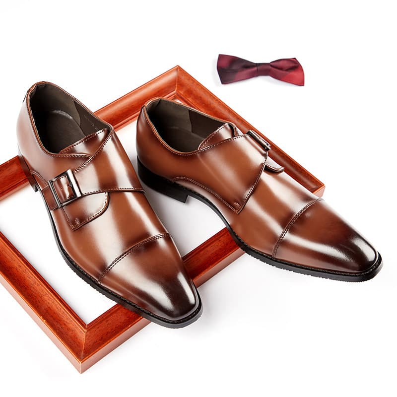 Japanese 2026 New Genuine Leather Business Leather Shoes Men's British Formal Gentleman's Single Shoes Office Professional Wedding Shoes Youth