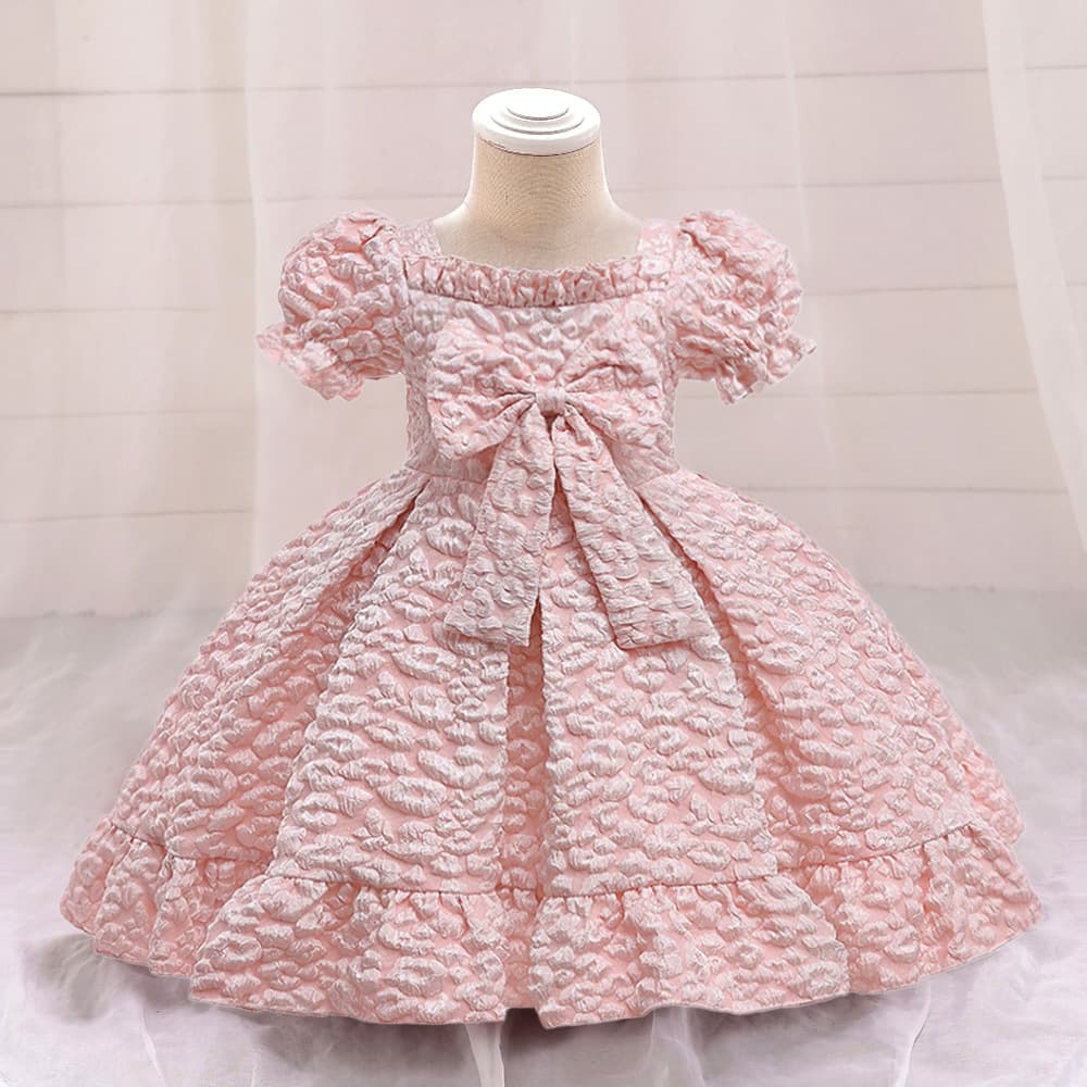 Baby Girl Princess Dress with Puff Sleeves and Tulle, Blue Tutu Dress for Toddlers, New Cross-Border Style