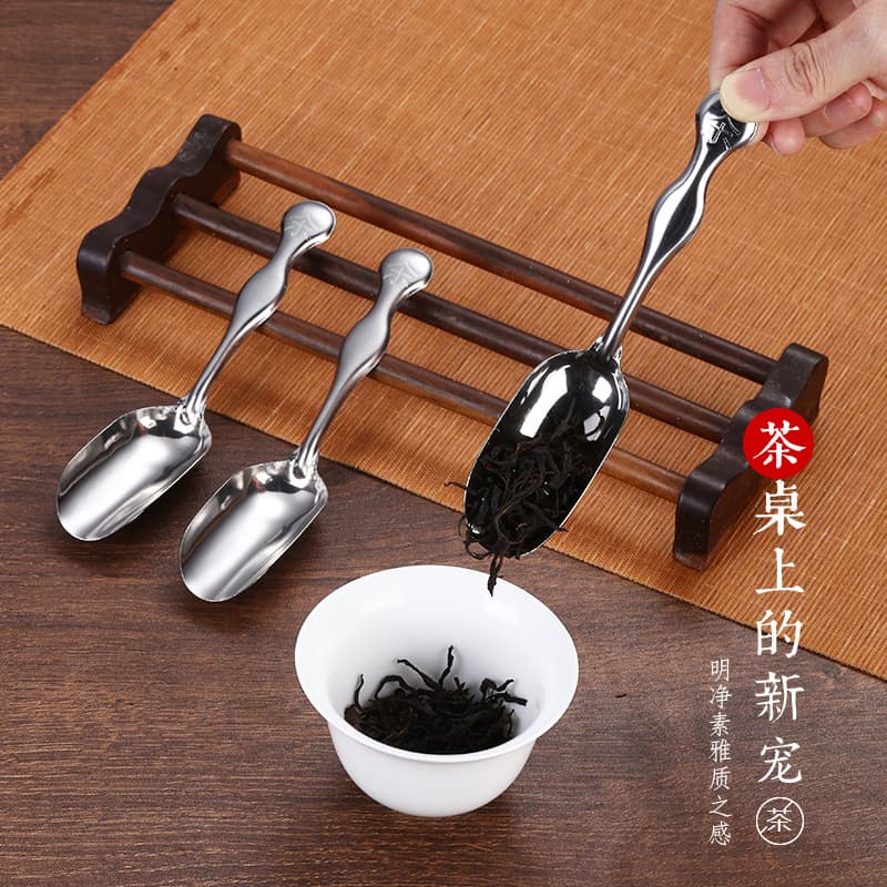 Wholesale Stainless Steel Tea Spoon, Tea Accessories, Honey Spoon, Integrated Teaspoon, Small Tea Scoop, Tea Knife, Tea Pick, Coffee Spoon