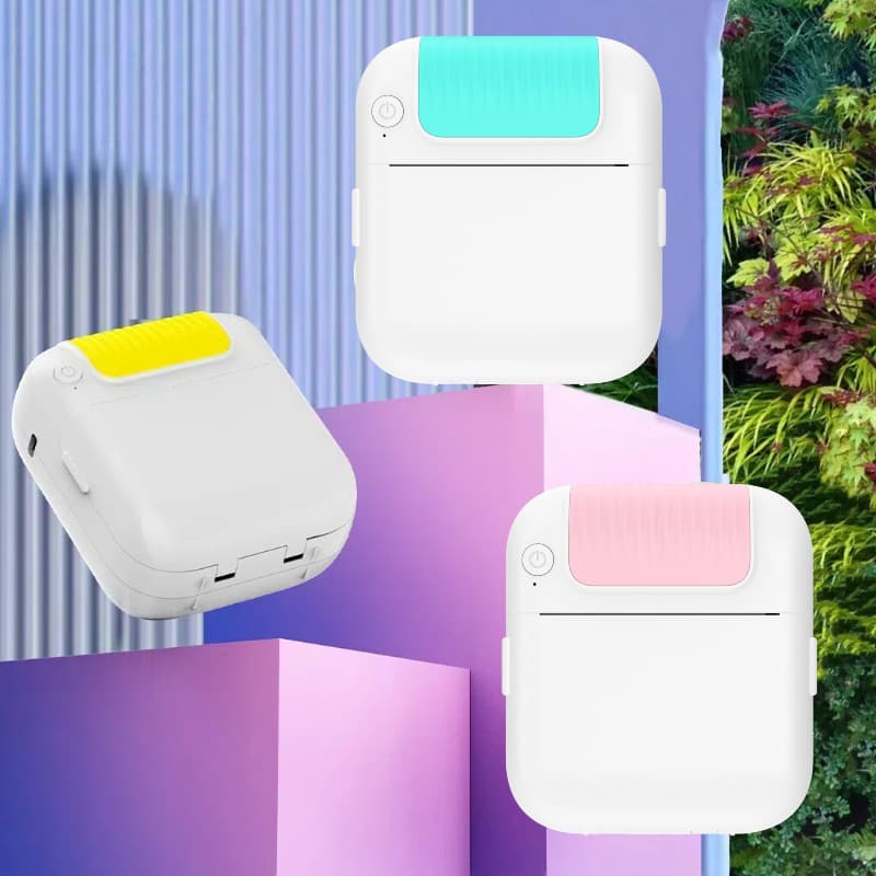 New B2 Mini Thermal Label Printer Mobile Phone Photo Printer Small Portable Pocket Student Wrong Question