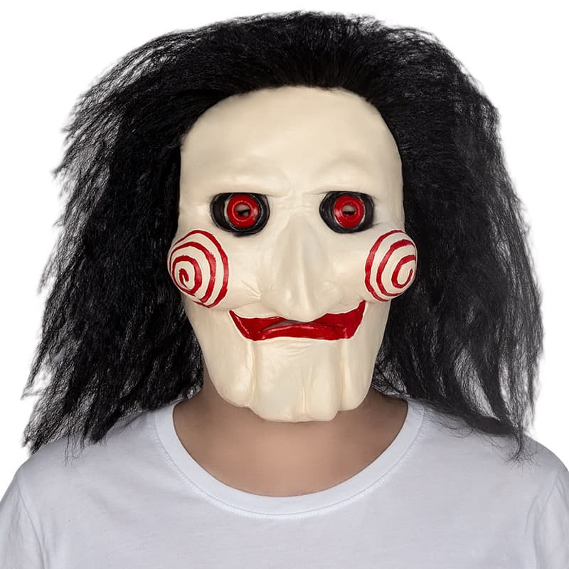SAW Chainsaw Theme Horror Halloween Mask Chainsaw Latex Mask Party Clown Headgear
