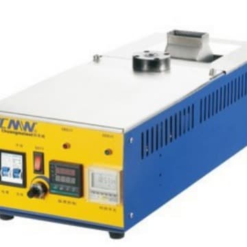 Automated nitrogen flat pure titanium wave soldering pot, 60x60 nozzle designed for single or multiple shaped orifices based on form.