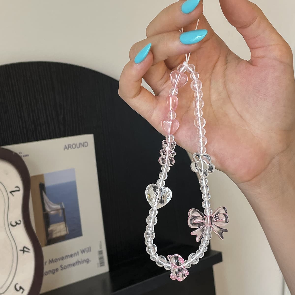 Factory Wholesale New KT Cat Girl Style Phone Charm Sweet and Cute Handmade Phone Lanyard Strap Decoration