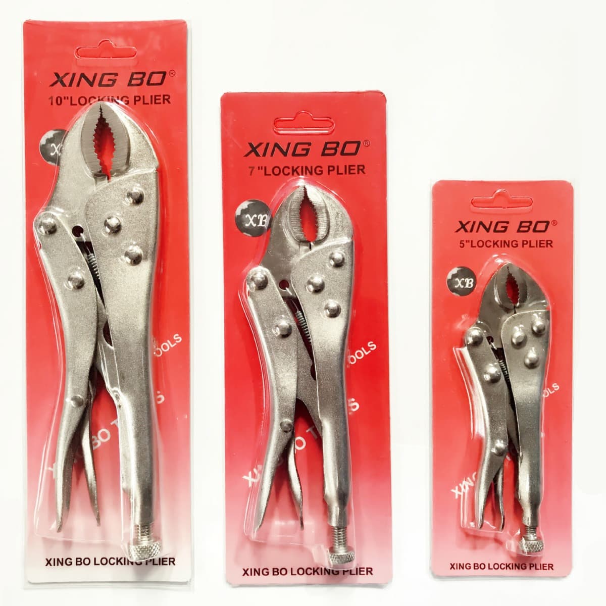 Xingbo high carbon steel round mouth locking pliers welding fixed clamp 10-inch manual clamp multi-function pliers high strength