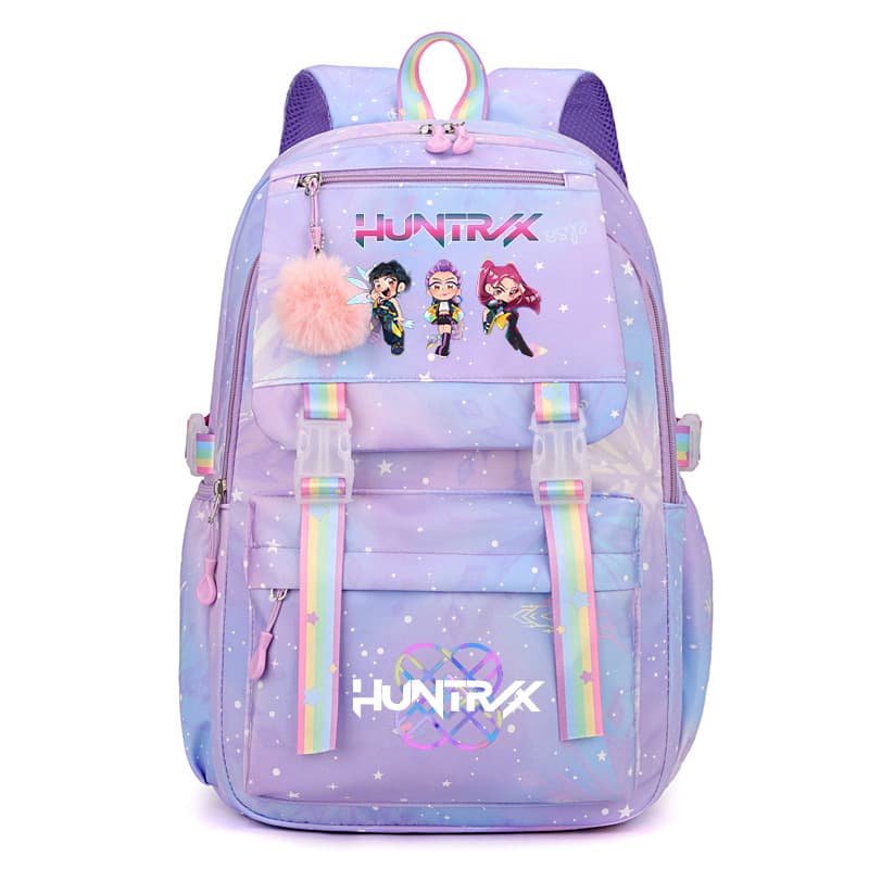 Amazon's New Demon Hunter Kpop Cartoon Print Backpack Student Girl Backpack Lightweight Cross-Border