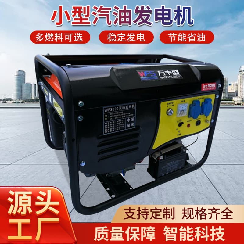 Fu'an Hongsen Gasoline Generator All Copper Motor Dual Fuel Multi-Fuel Oil and Gas Dual Use Natural Gas Generator Set