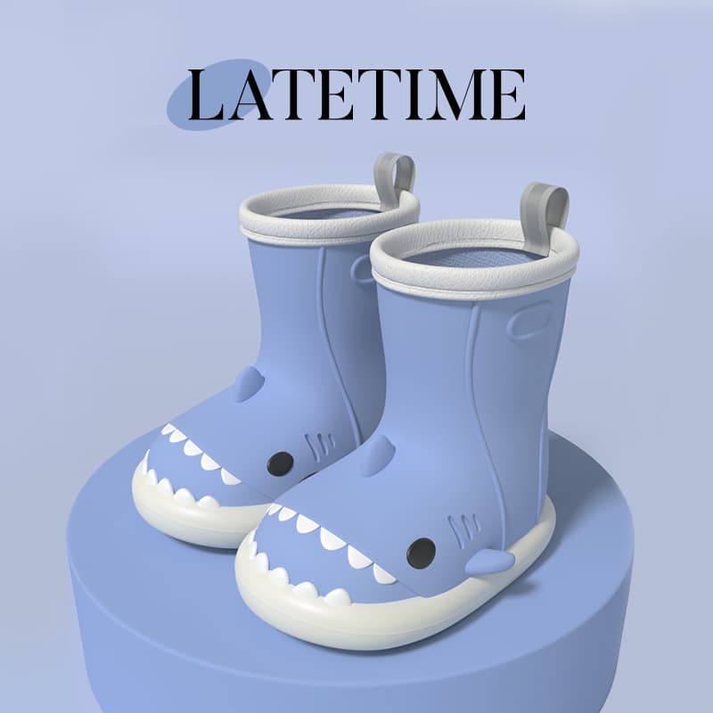 Shark Children's Rain Boots for Girls and Boys, Baby Rain Shoes, Soft Sole Non-Slip, Waterproof Rubber Boots for Toddlers