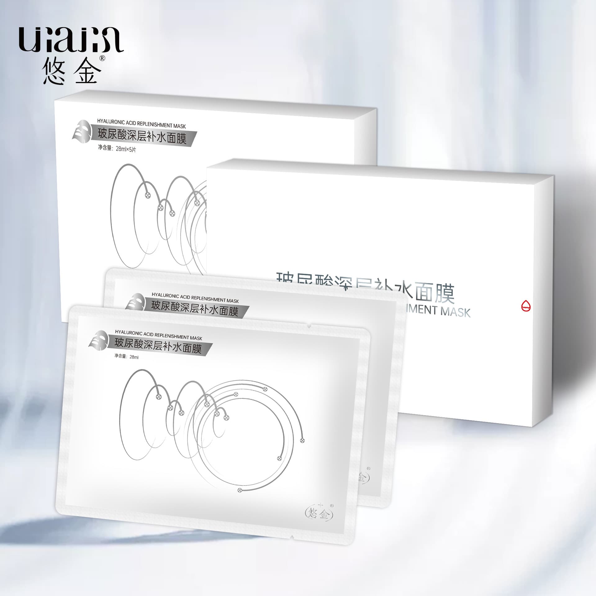 Mcocrdc Youjin Hyaluronic Acid Restructured Collagen Hyaluronic Acid Repair Care Patch Moisturizing Mask Patch