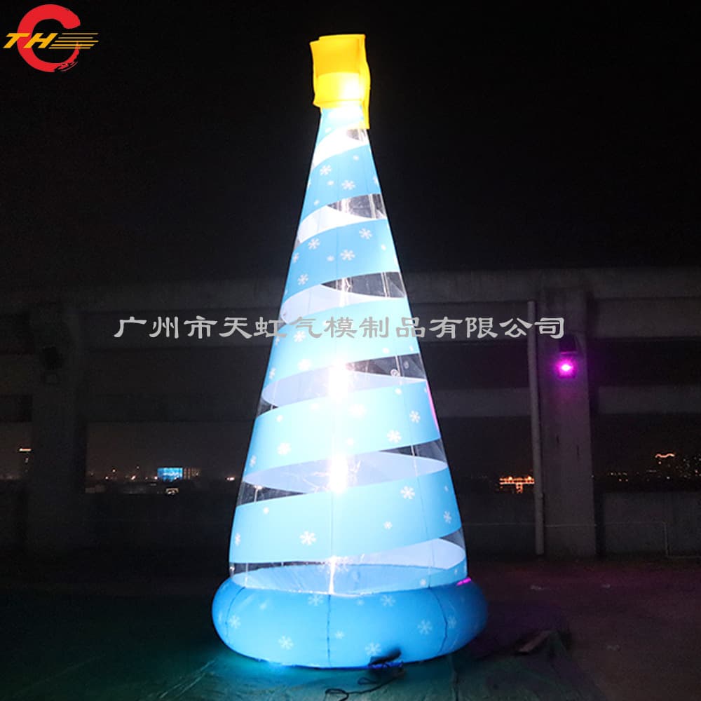 Christmas outdoor square decorations inflatable Christmas tree inflatable model shopping mall display Christmas hat air film