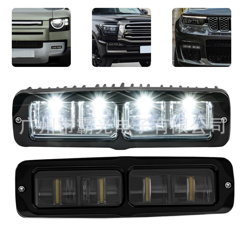 18w Car Work Light Straight 6-inch Long Bar Shoot Light 12-24v Engineering Truck Auxiliary Day Running