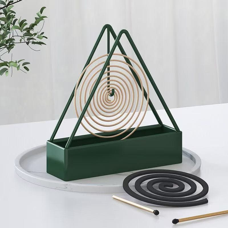 Plastic Mosquito Coil Tray, Triangular Hanging Suspension Base Box, Creative Household Incense Burner with Ash Catcher