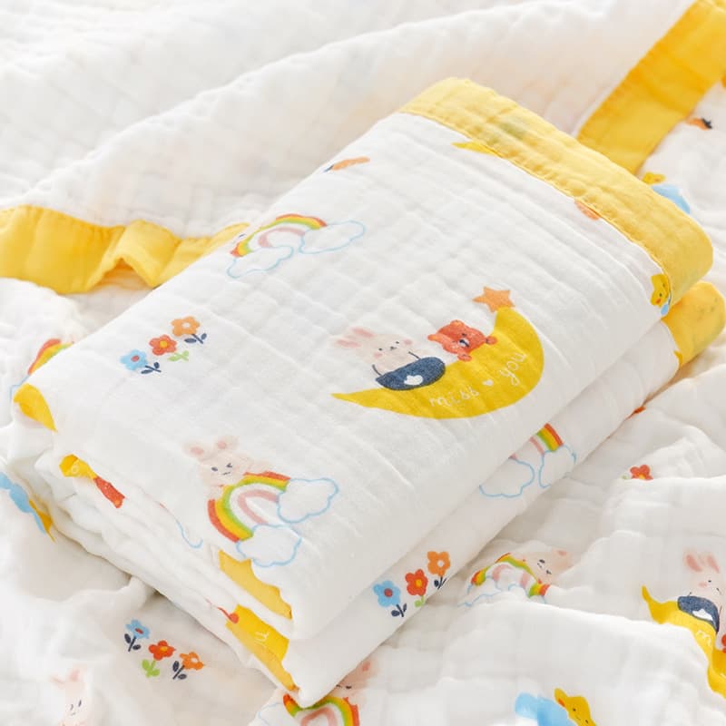 Newborn baby bath towel, pure cotton gauze, children's bath towel wholesale, baby bathing, newborn A-class bath blanket