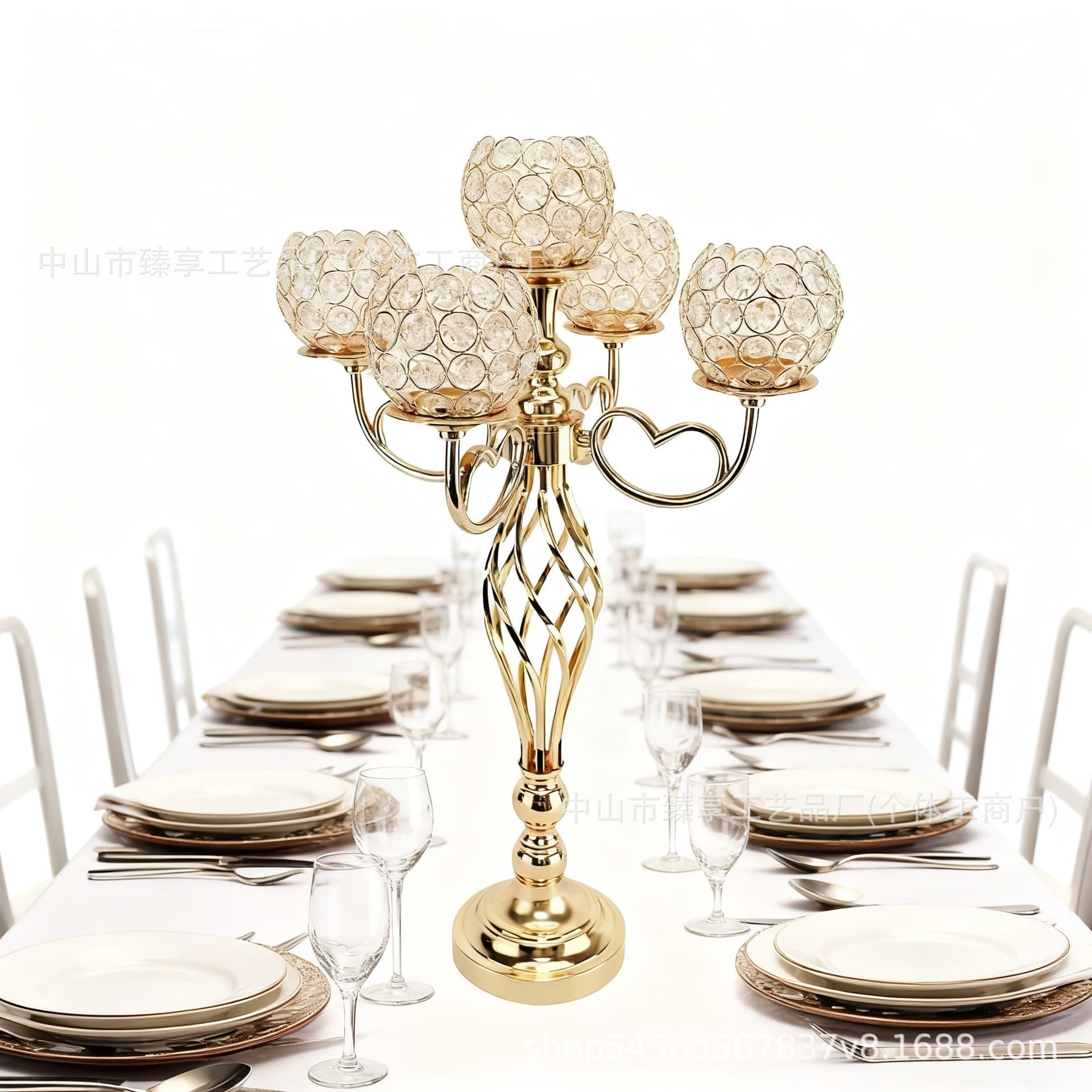 Cross-Border Supply of Wedding Props, Crystal Candle Holders, Birthday Party Events, Wedding Hotel Table Candles