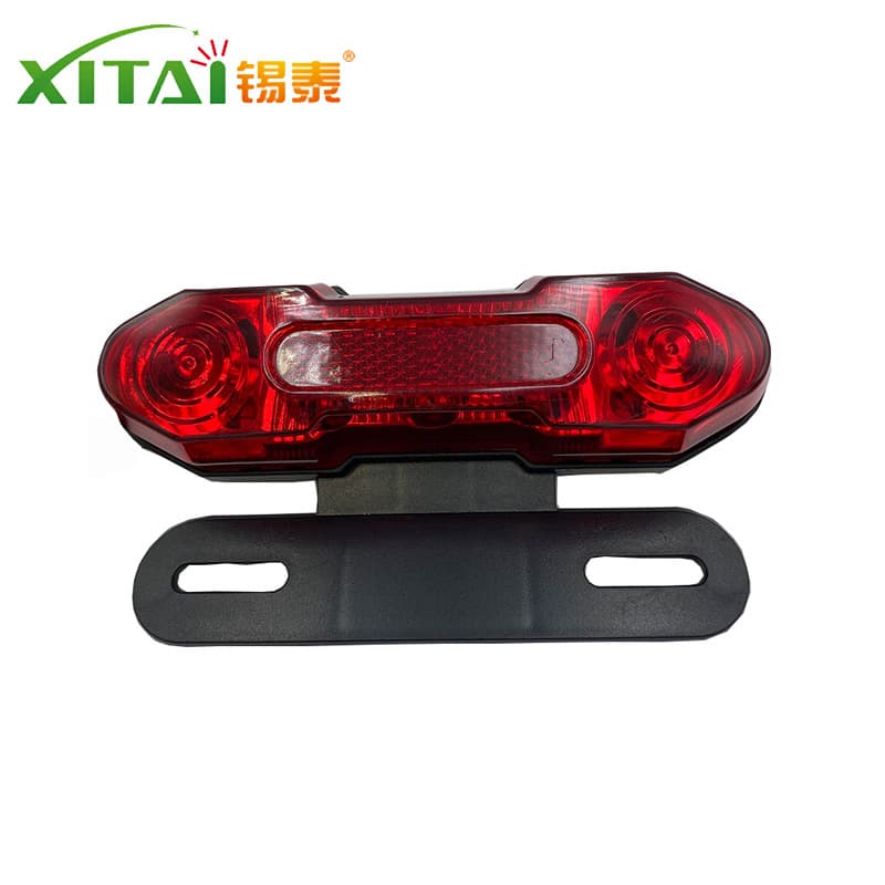Electric Motorcycle Taillight with Driving, Brake, and Turn Signals, 5-Wire, for Electric Bicycle